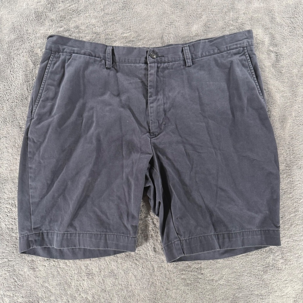 Polo Ralph Lauren Chino Shorts Mens 38 Navy Blue Classic Fit 9 Inch Cotton Twill